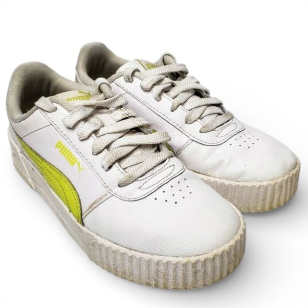 Puma Carina‎ White Leather Sneakers 6.5